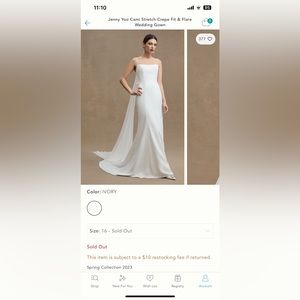 Jenny Woo Cami - Brand New Anthropologie Wedding Dress